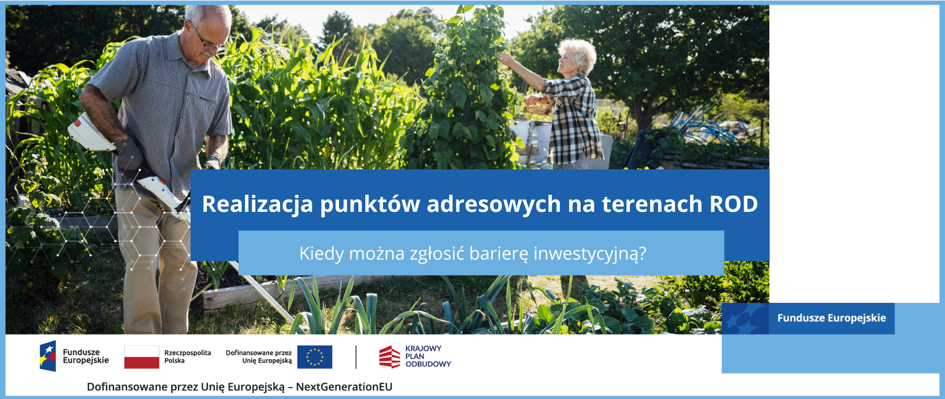 Realizacja punktów adresowych na terenach ROD