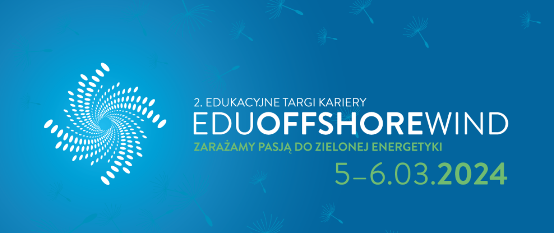 Plakat informacyjny Edukacyjne Targi Kariery EDU OFFSHORE WIND 2024