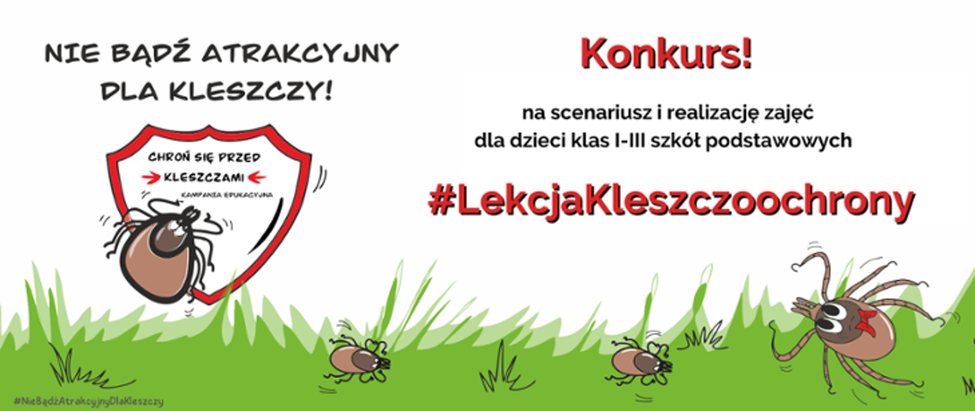 Baner Konkurs Lekcja Kleszczoochrony