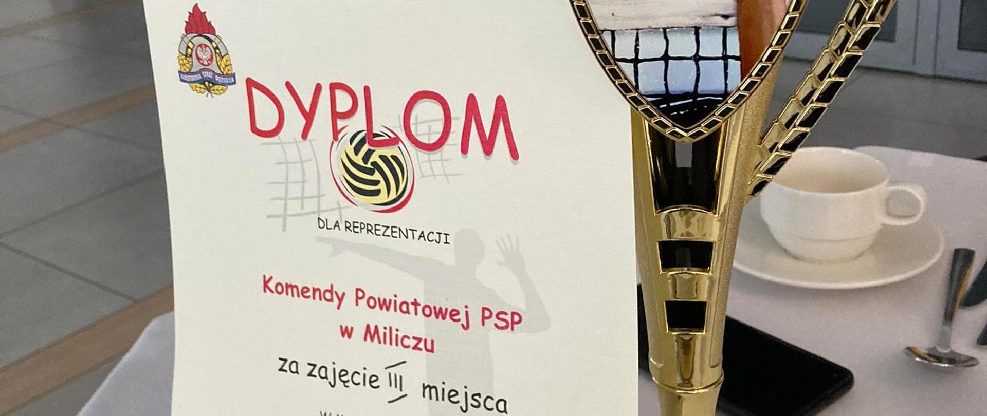 Nasi strażacy na podium wśród najlepszych funkcjonariuszy PSP z Dolnego Śląska w piłce siatkowej 