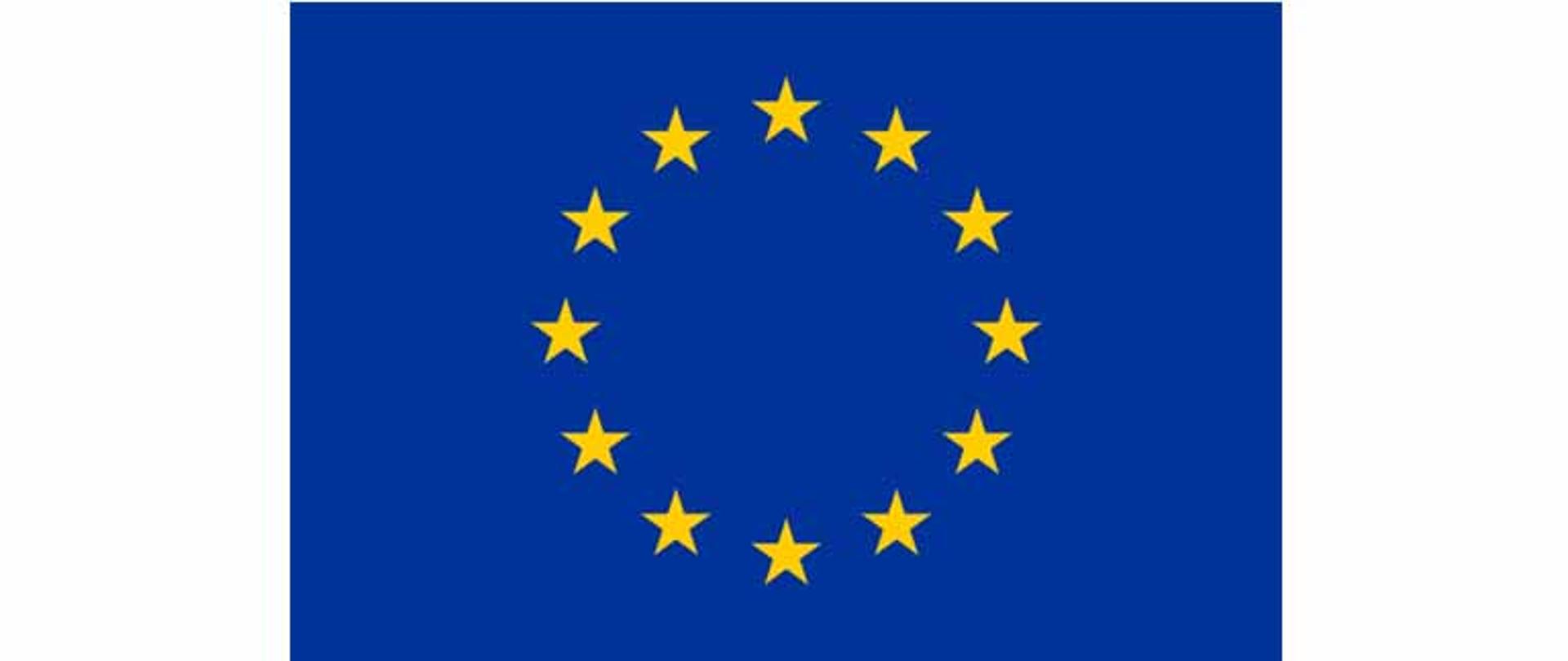 Blue and 12 yellow stars