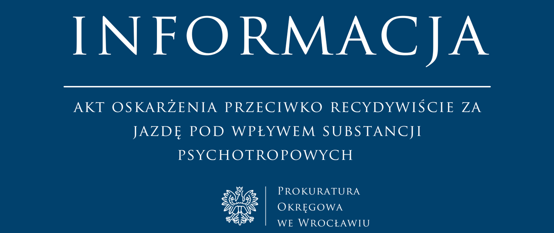 Akt oskarżenia przeciwko recydywiście za jazdę pod wpływem substancji psychotropowych