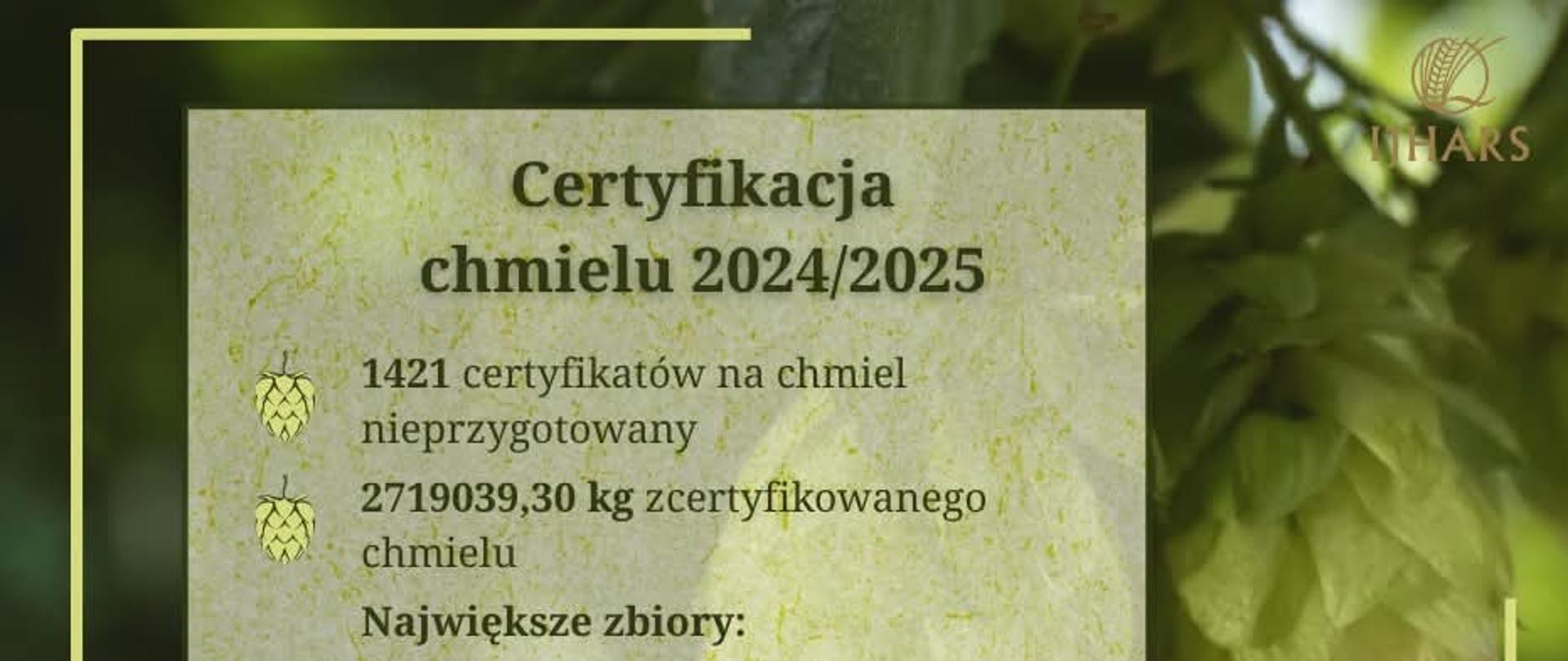 certyfikacja chmielu 20242025