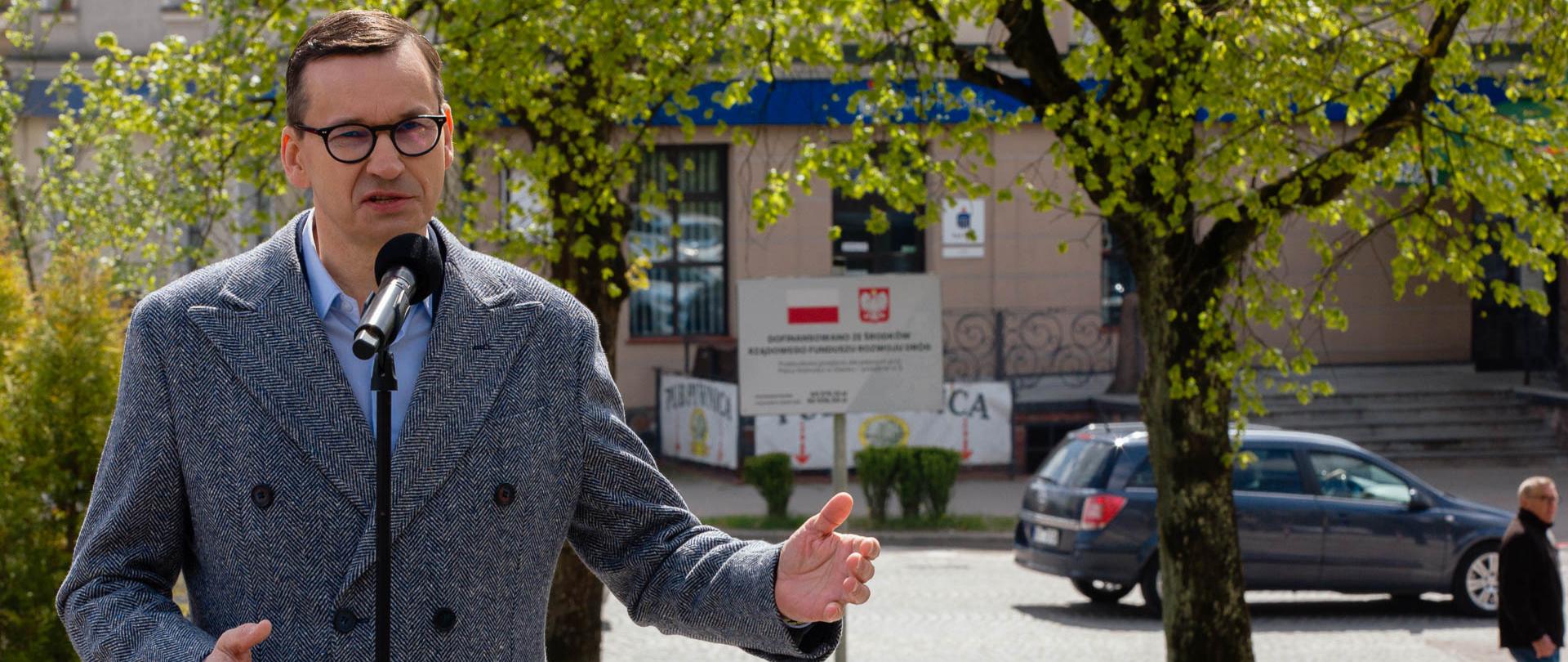 Wizyta premiera Mateusza Morawieckiego w Olecku.