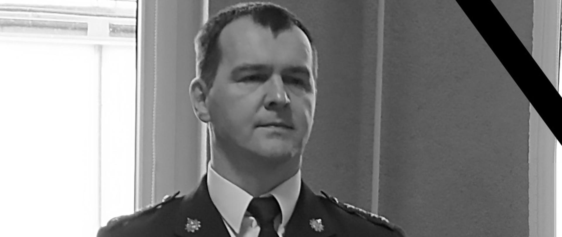 Informacja o śmierci śp. st. kpt. w st. spocz. Mieczysława Palaka.