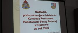Narada podsumowująca działalność Komendy Powiatowej PSP w Opatowie za 2024 rok