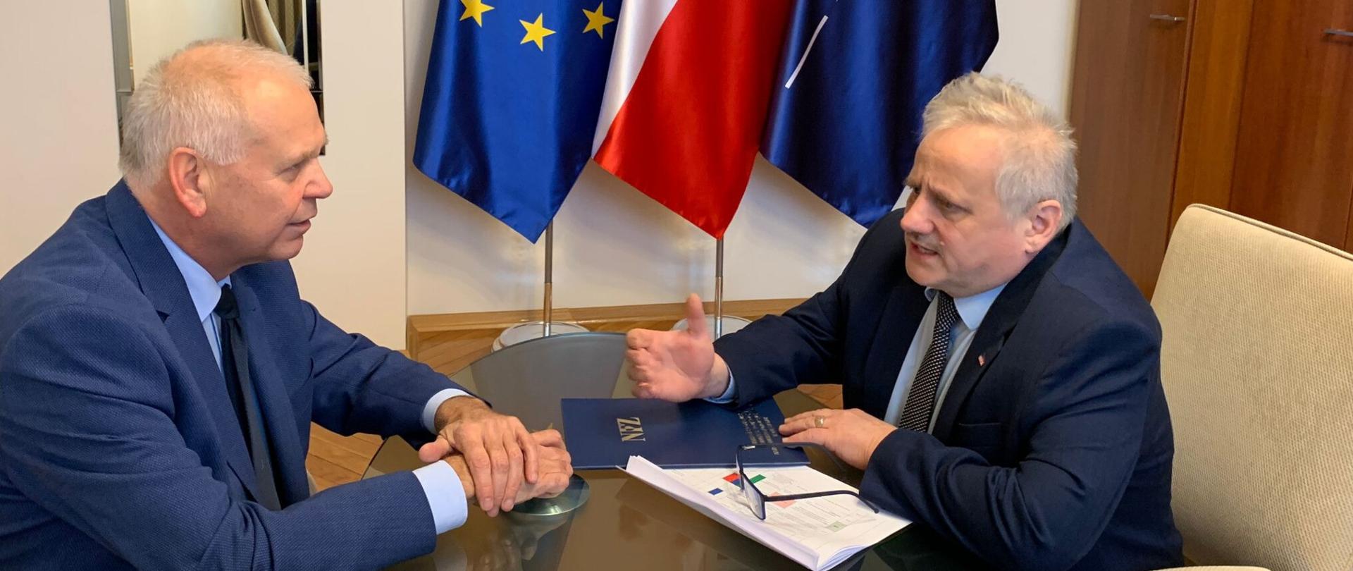 Spotkanie wicewojewody z wicestarostą olsztyńskim w sprawie ochrony zdrowia w powiecie olsztyńskim 