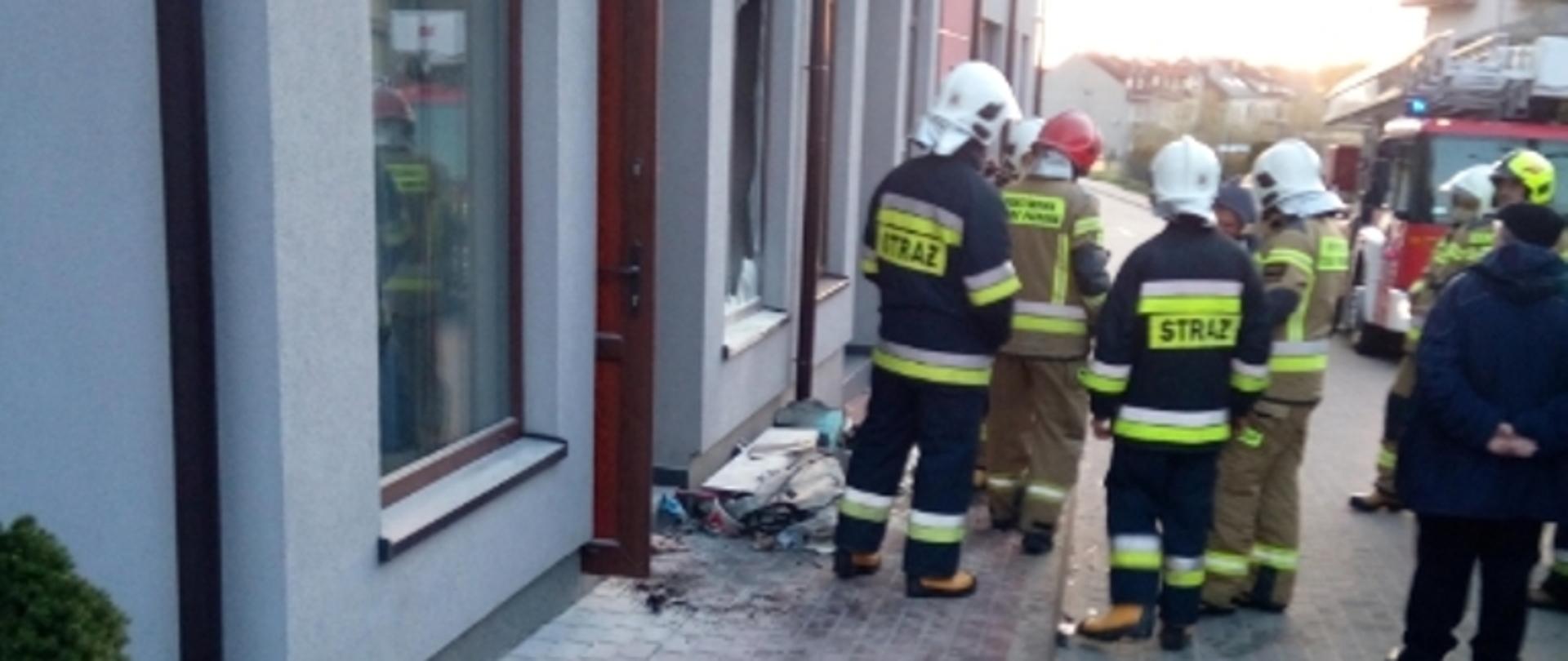 Darłowo ul. Okrężna –pożar budynku mieszkalnego