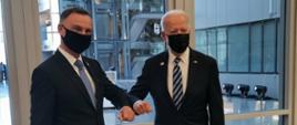 Spotkanie Prezydenta Andrzeja Dudy z Prezydentem USA Joe Bidenem na marginesie Szczytu NATO_14.06.2021