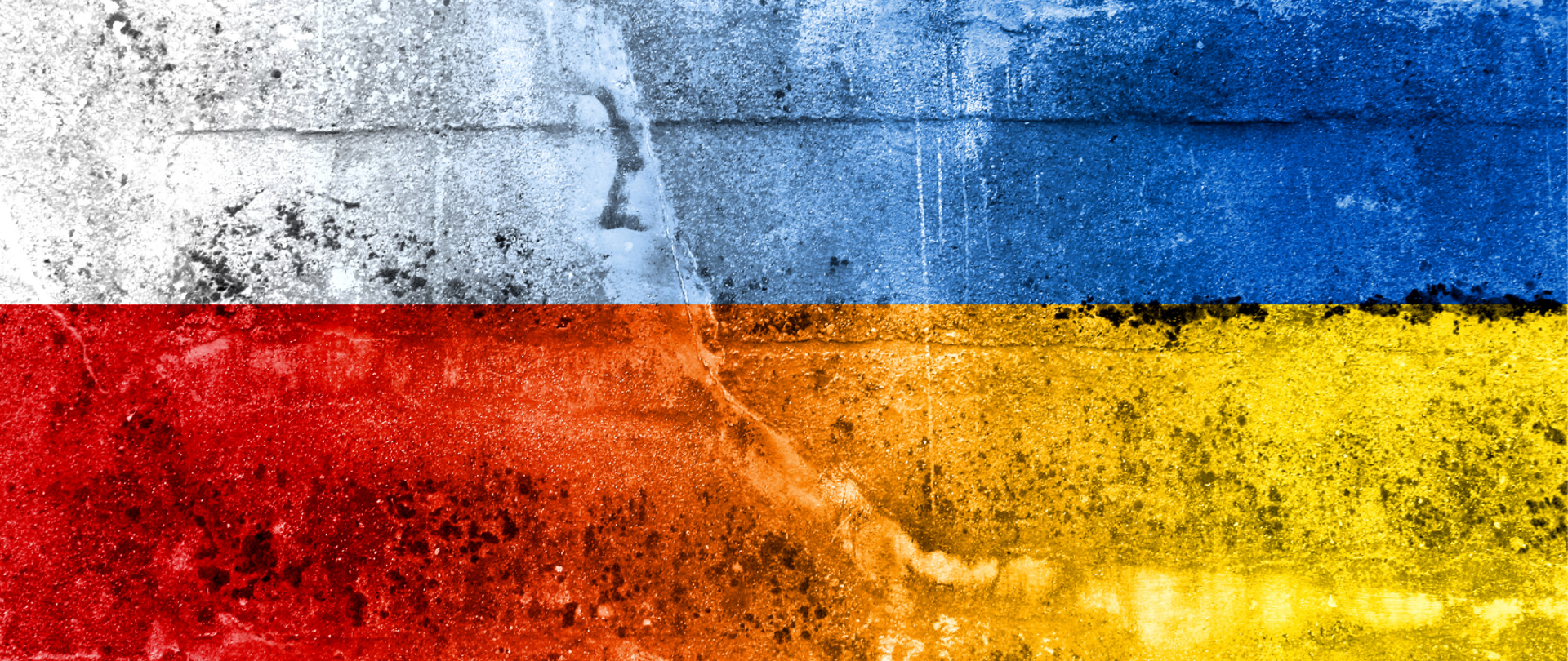 przenikające się kolory flagi