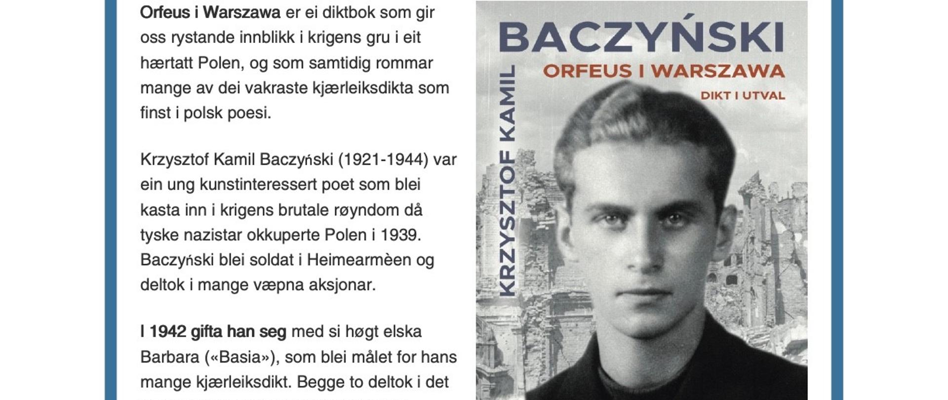 K. K. Baczyński - "Orfeusz w Warszawie" NOR
