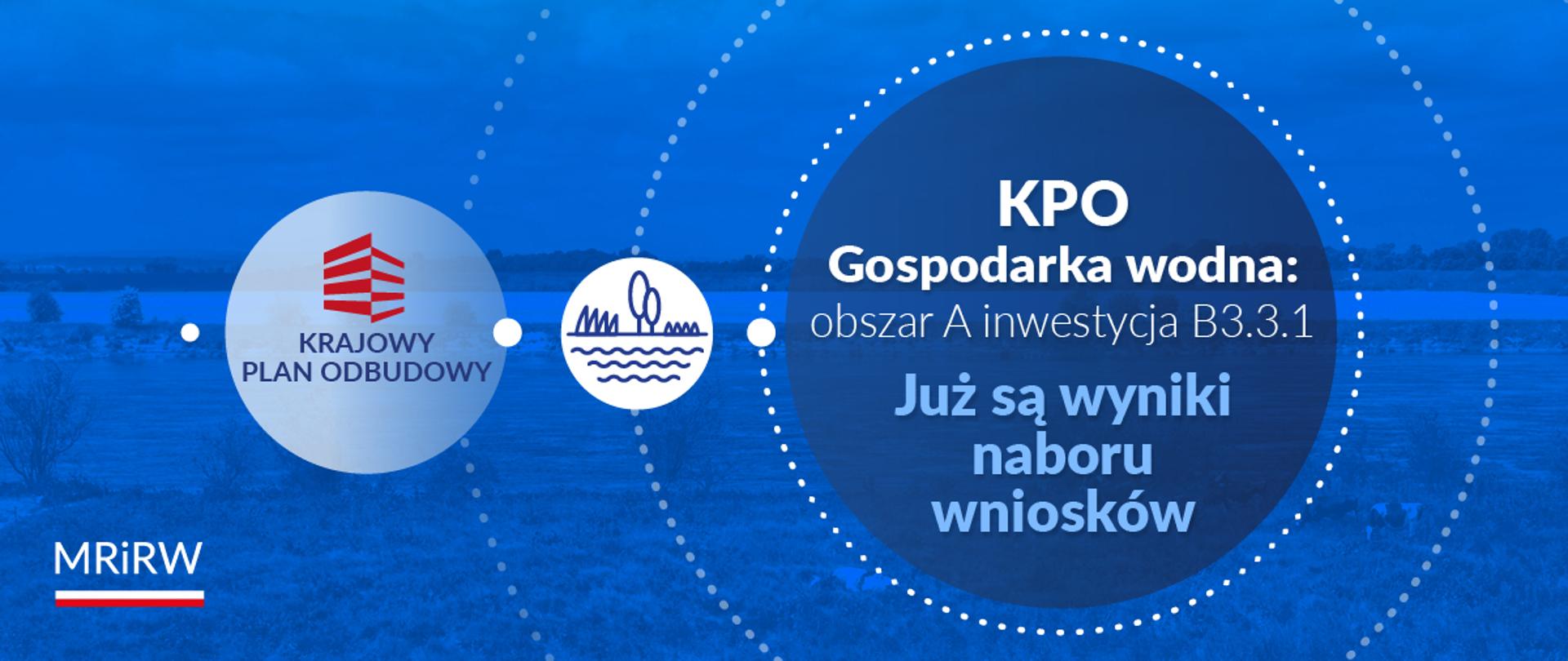 KPO Gospodarka wodna - wyniki naboru wniosków