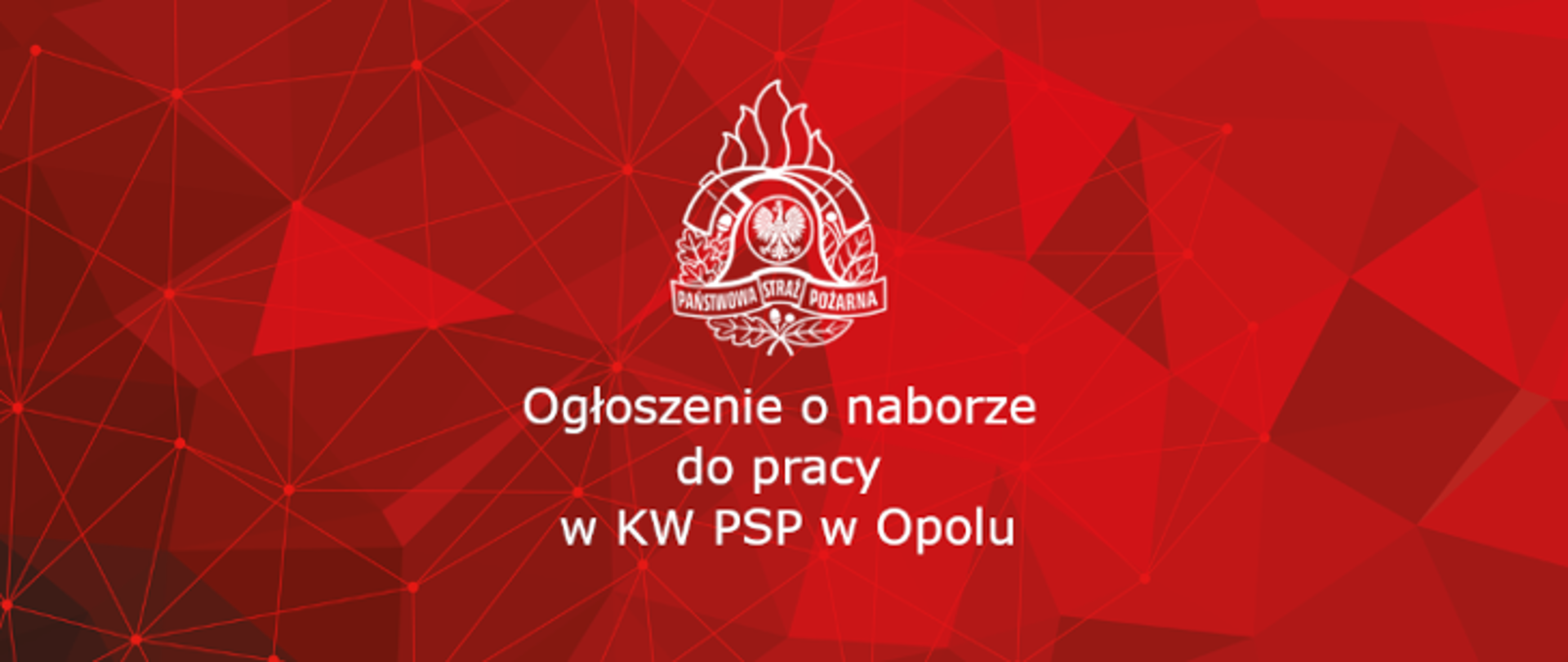 Ogłoszenie Opolskiego Komendanta Wojewódzkiego o naborze do pracy na stanowisko starszy inspektor w KSC w Wydziale Logistyki.