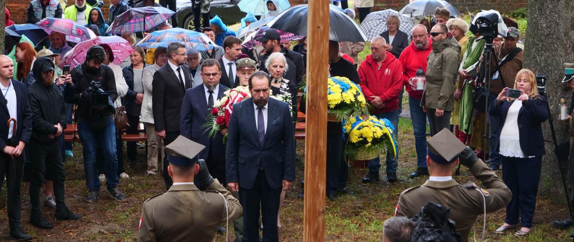 Piotr Łukasiewicz podczas obchodów rocznicy Zbrodni Wołyńskiej w Ołyce