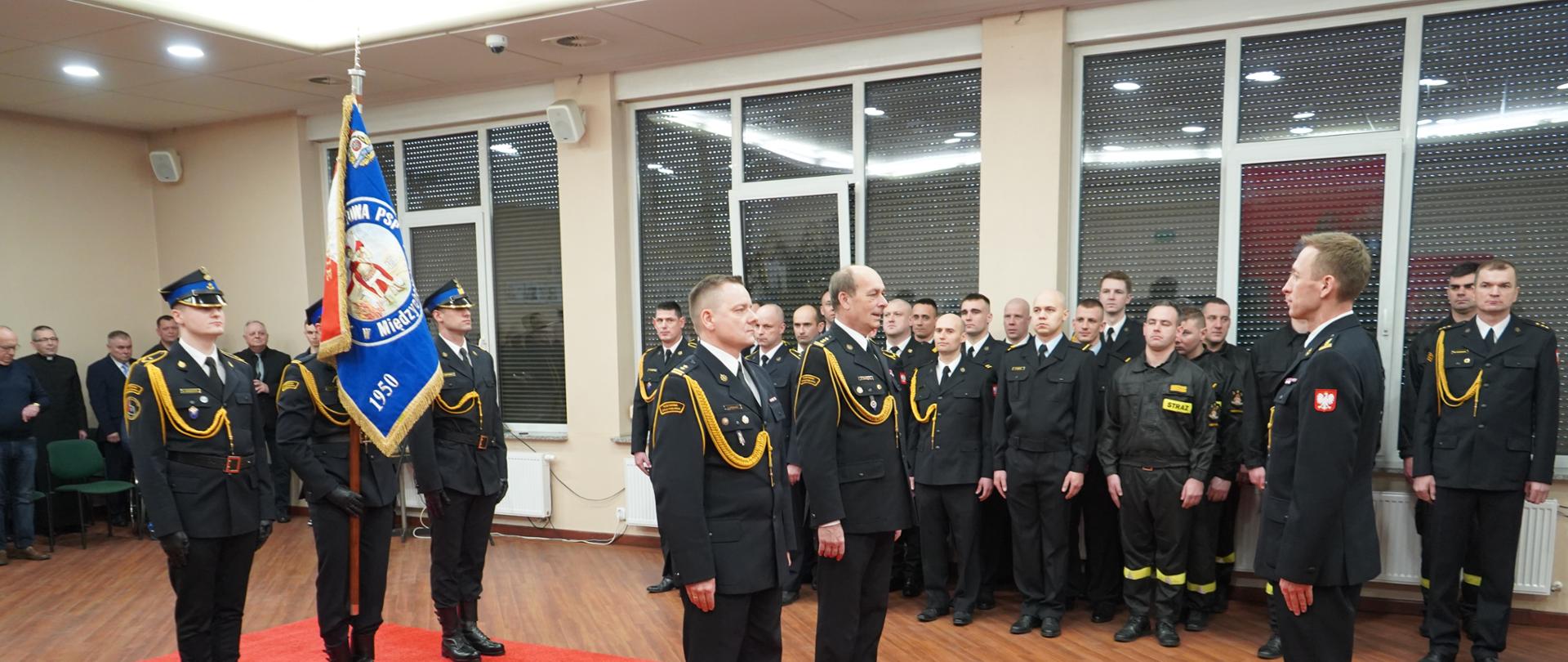 Przekazanie obowiązków Komendanta Powiatowego w Międzychodzie 