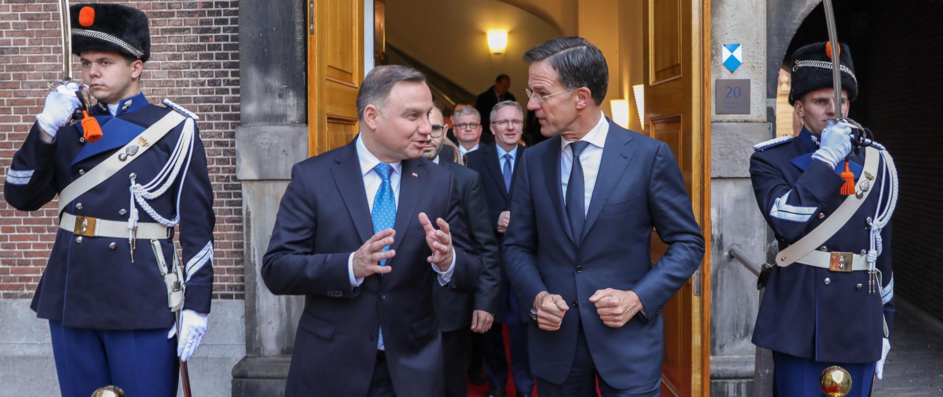 President Andrzej Duda during his visit to Netherlands