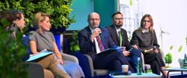 Robert Gajda, zastępca prezesa zarządu NFOŚiGW podczas panelu dyskusyjnego POLECO 2025