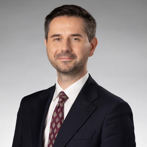 A smiled man in the light background.