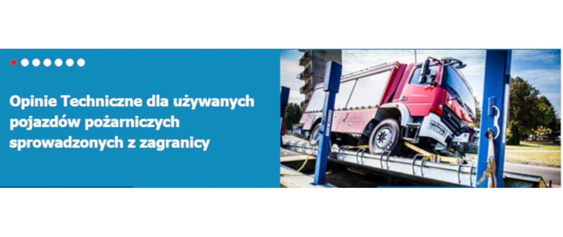 na zdjęciu przechylony samochód pożarniczy 