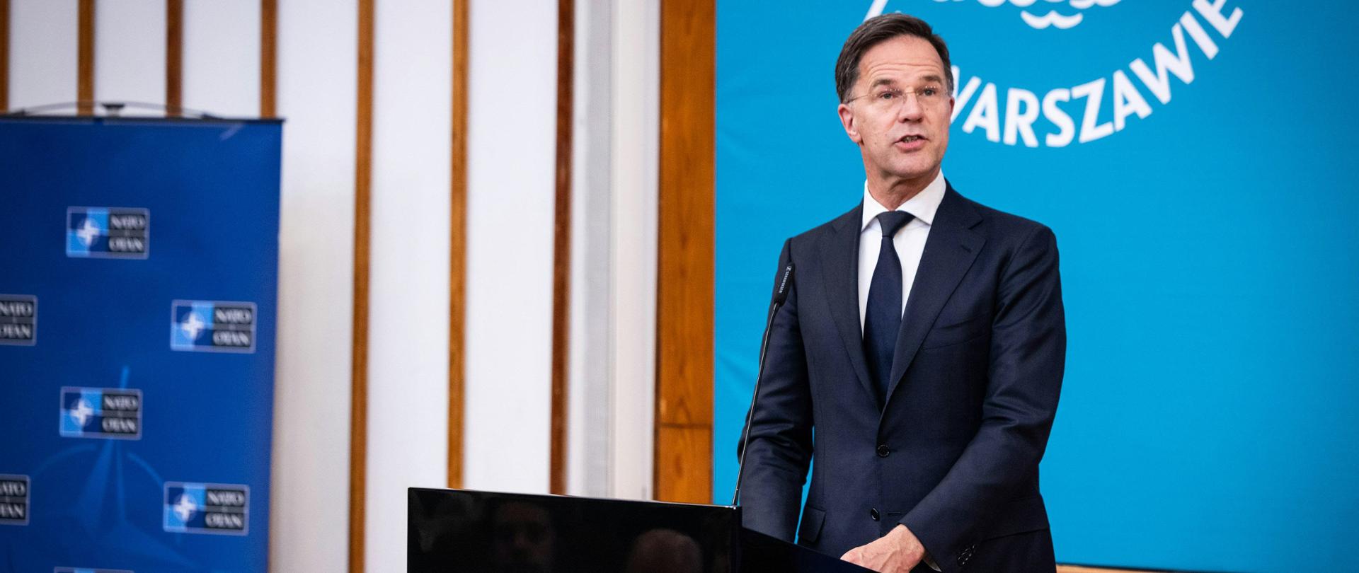 NATO Secretary General Mark Rutte at the Warsaw School of Economics