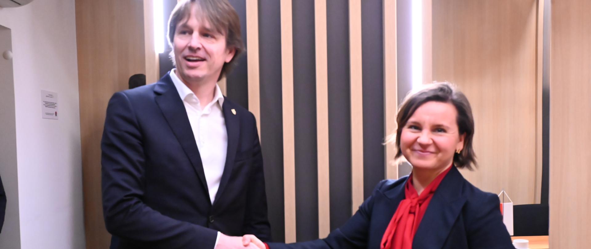 Wiceminister Urszula Zielińska spotkała się z Eduardem Kožušníkiem wiceministrem przemysłu i handlu Republiki Czeskiej