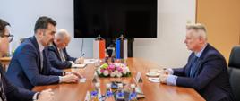 Spotkanie wiceministra Infrastruktury Piotra Malepszaka z ambasadorem Republiki Estońskiej w Polsce Miko Haljasem