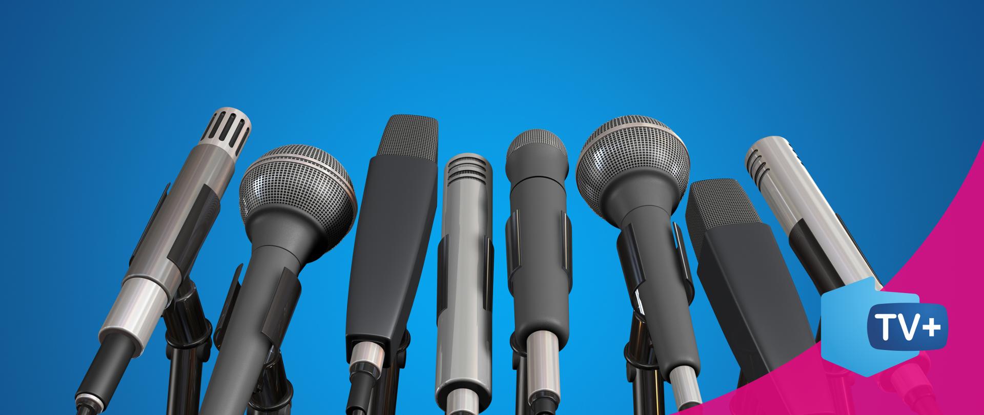 grafika przedstawiające mikrofony