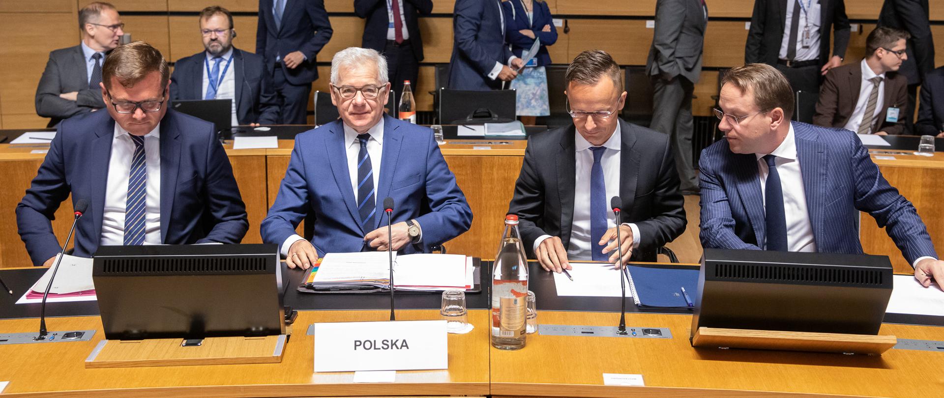 Minister Jacek Czaputowicz attends a Foreign Affairs Council meeting in Luxembourg