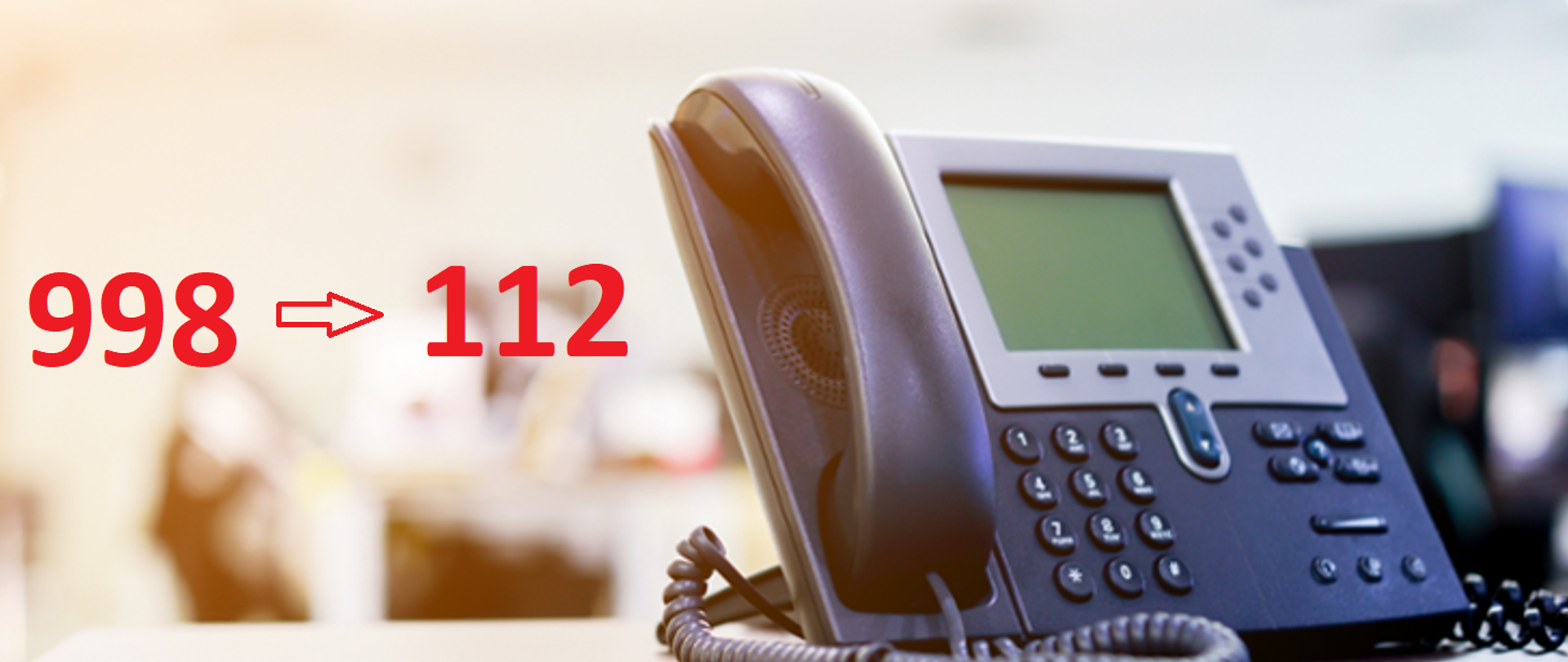 Przełączenie numeru alarmowego 998 do Centrum Powiadamiania Ratunkowego