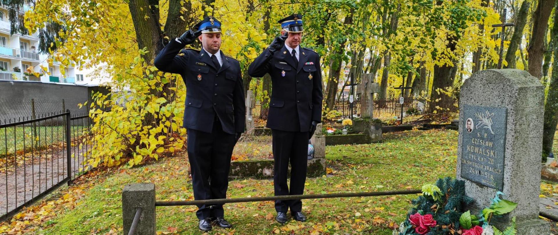 Delegacja strażaków KP PSP Giżycko