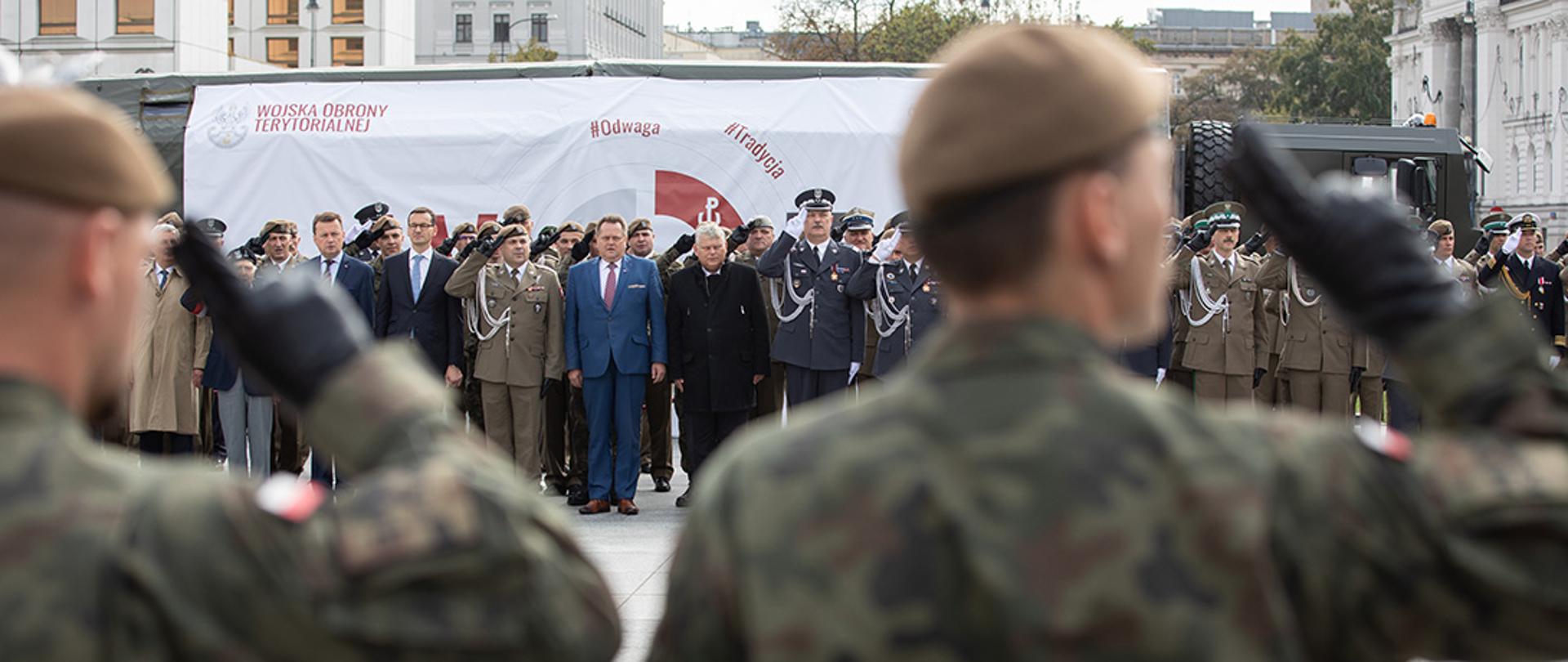 Pierwsze centralne obchody święta Wojsk Obrony Terytorialnej (WOT)