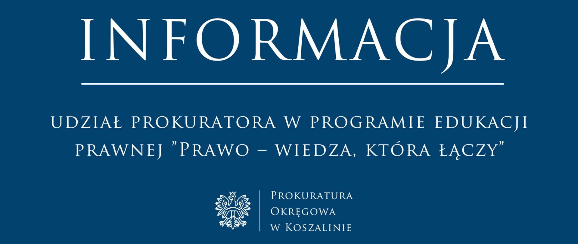 Udział prokuratora w programie edukacji prawnej „Prawo – wiedza, która łączy”