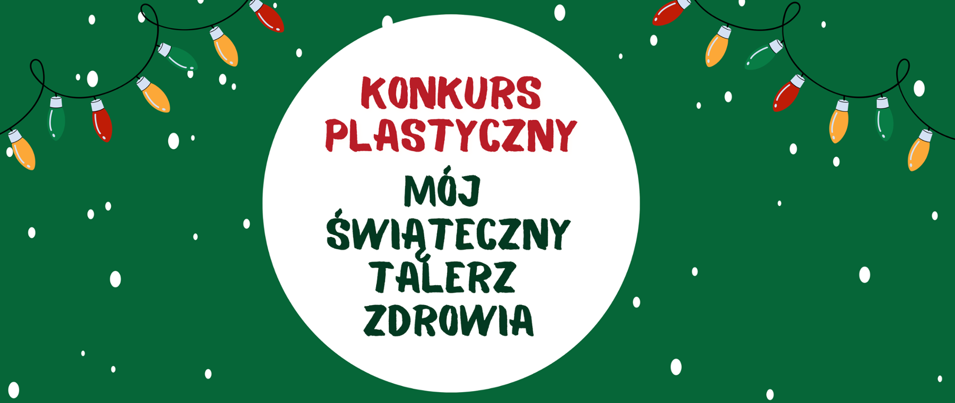 Baner Konkurs Mój Świąteczny talerz zdrowia