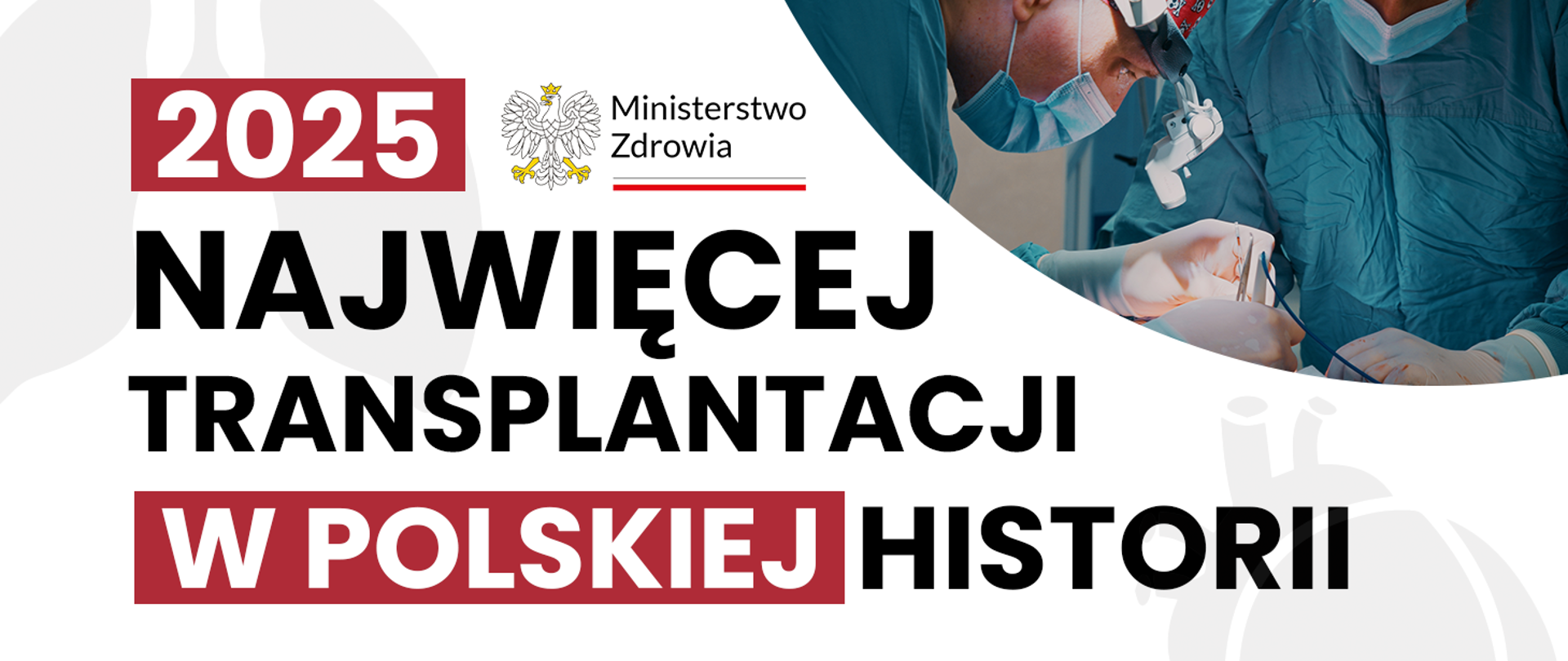 grafika dotycząca transplantacji w Polsce