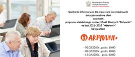 "Aktywni+" na lata 2021–2025 - Edycja 2023