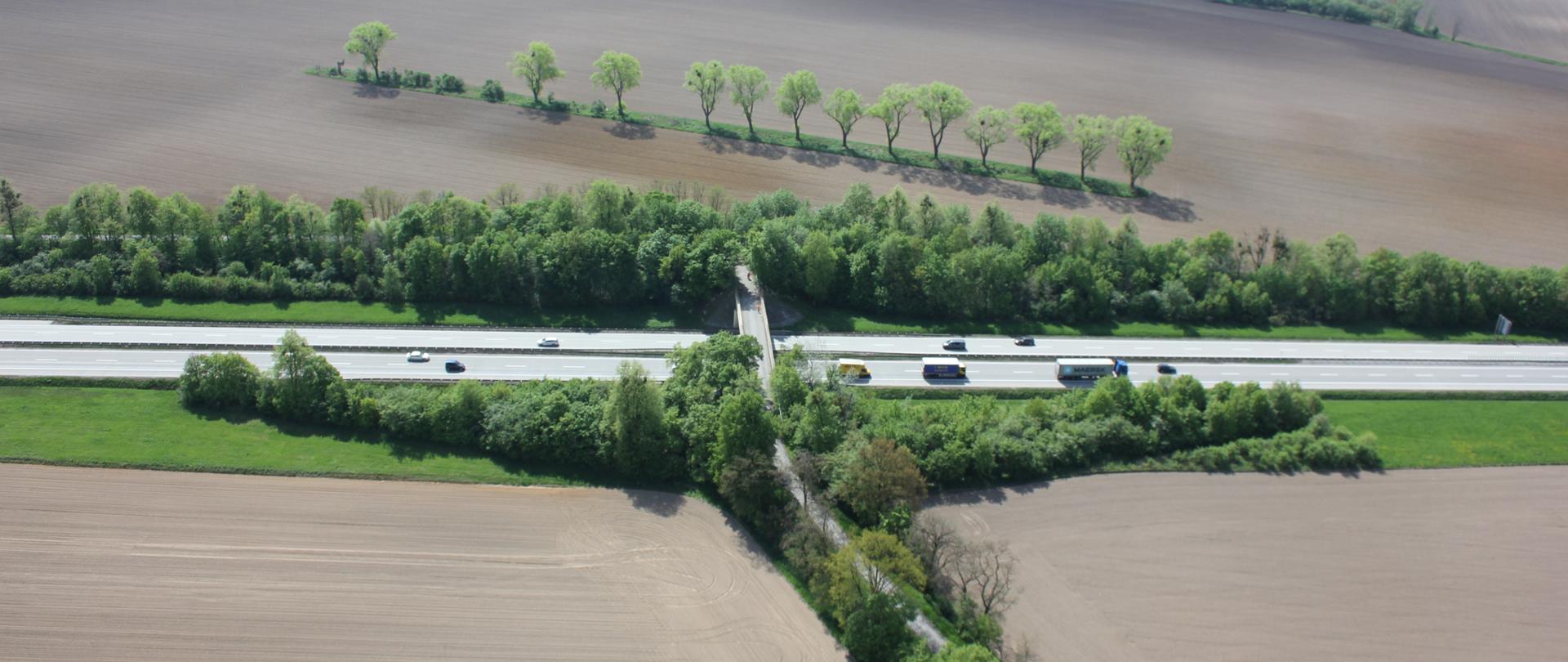 Na zdjęciu widać autostradę A4 na odcinku pomiędzy Legnicą a Wrocławiem