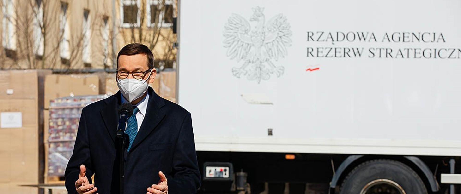 Wizyta premiera Mateusza Morawieckiego w siedzibie Caritas Polska.