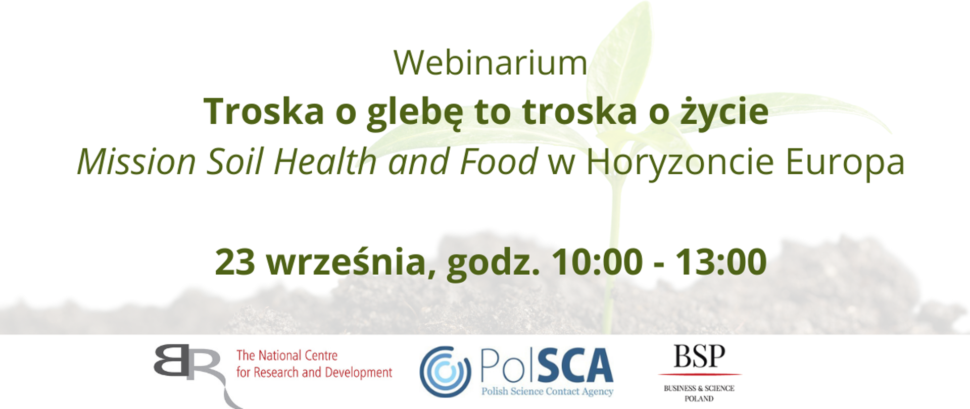 Troska o glebę to troska o życie - Mission Soil Health and Food w Horyzoncie Europa