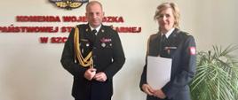 Uroczyste wręczenie aktów mianowania na wyższe stanowiska służbowe w KW PSP Szczecin