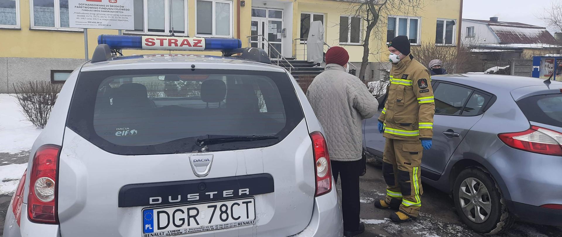 Dowóz seniorów na szczepienia przez OSP Wronów - 2