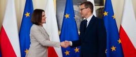 Spotkanie premiera Mateusza Morawieckiego z liderką opozycji białoruskiej Swiatłaną Cichanouską