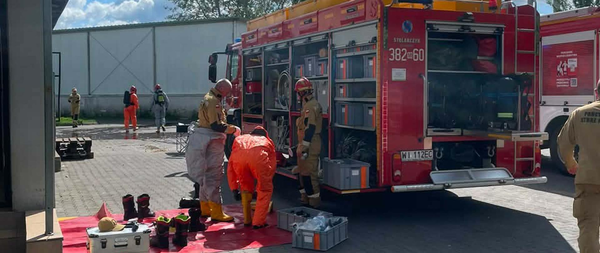 Ćwiczenia Specjalistycznej Grupy Ratownictwa Chemiczno-Ekologicznego „Siedlce-6”