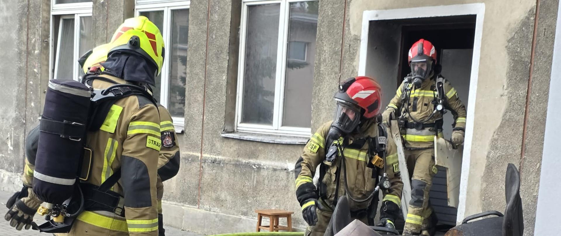 Pożar piwnicy obiektu dydaktycznego