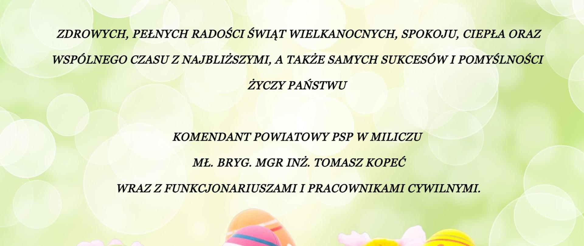 Życzenia z okazji Świąt Wielkanocnych