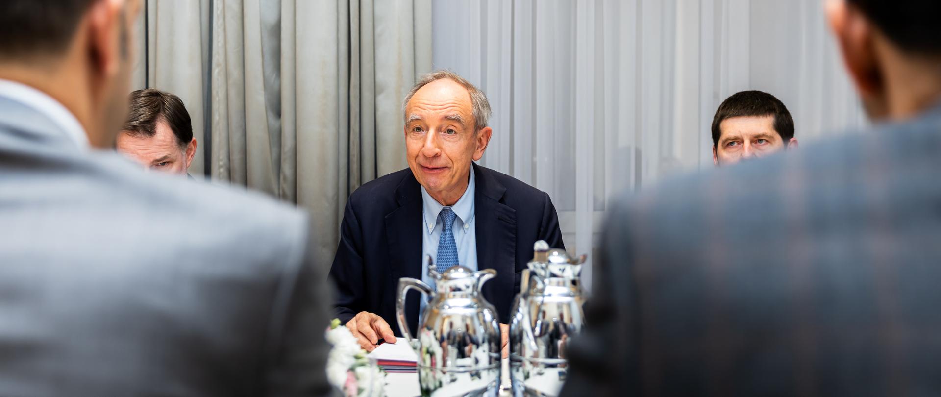 Meeting of the Deputy Minister Władysław Teofil Bartoszewski with the Minister of State for Trade of the United Arab Emirates