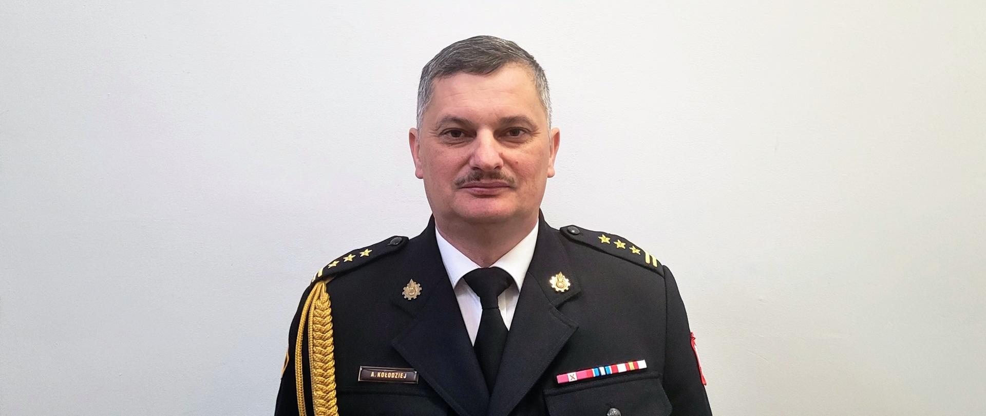 starszy brygadier Andrzej Kołodziej Komendant Powiatowy PSP