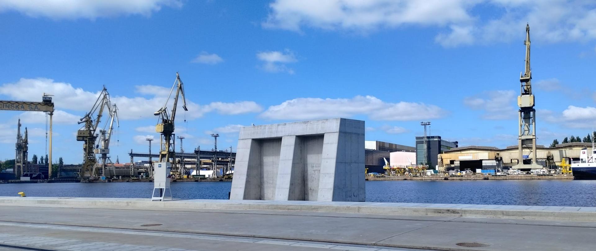 Na zdjęciu widok na stocznię szczecińską. 