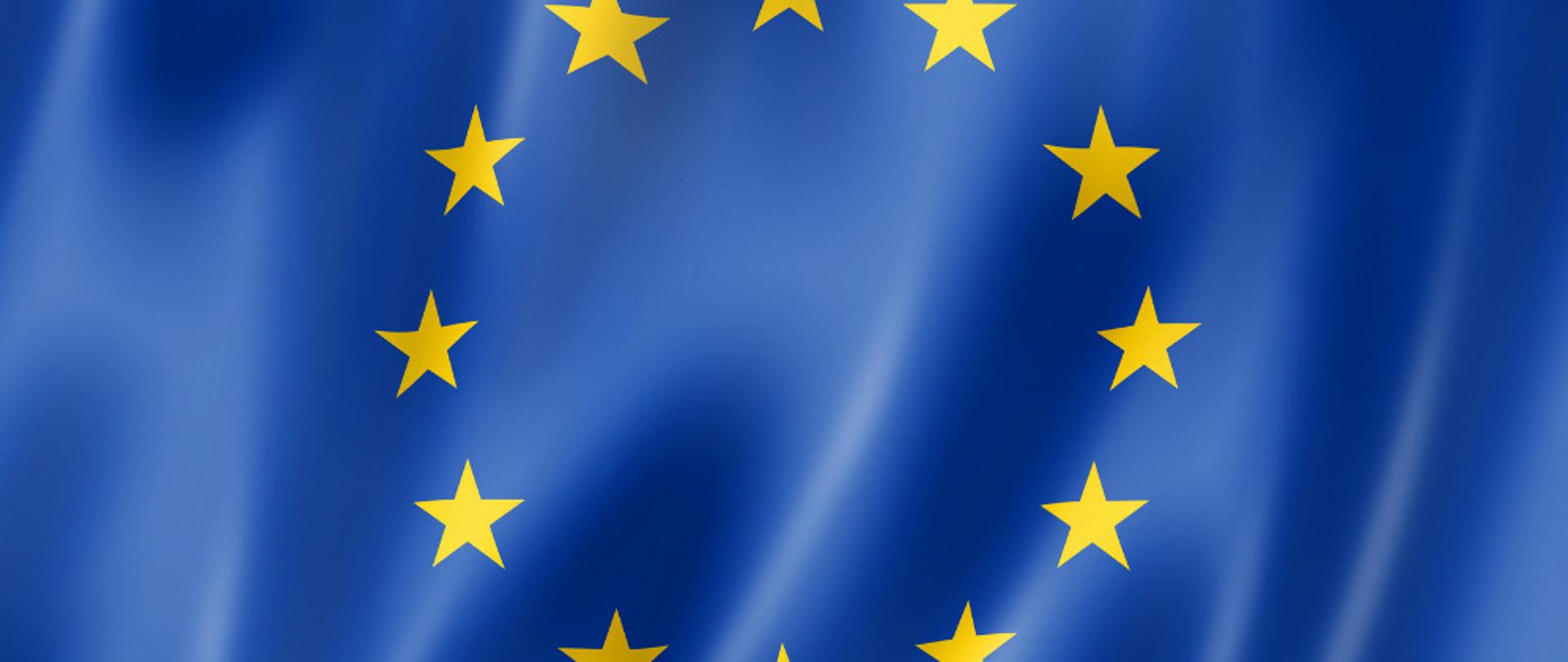 Flaga Unii Europejskiej. 