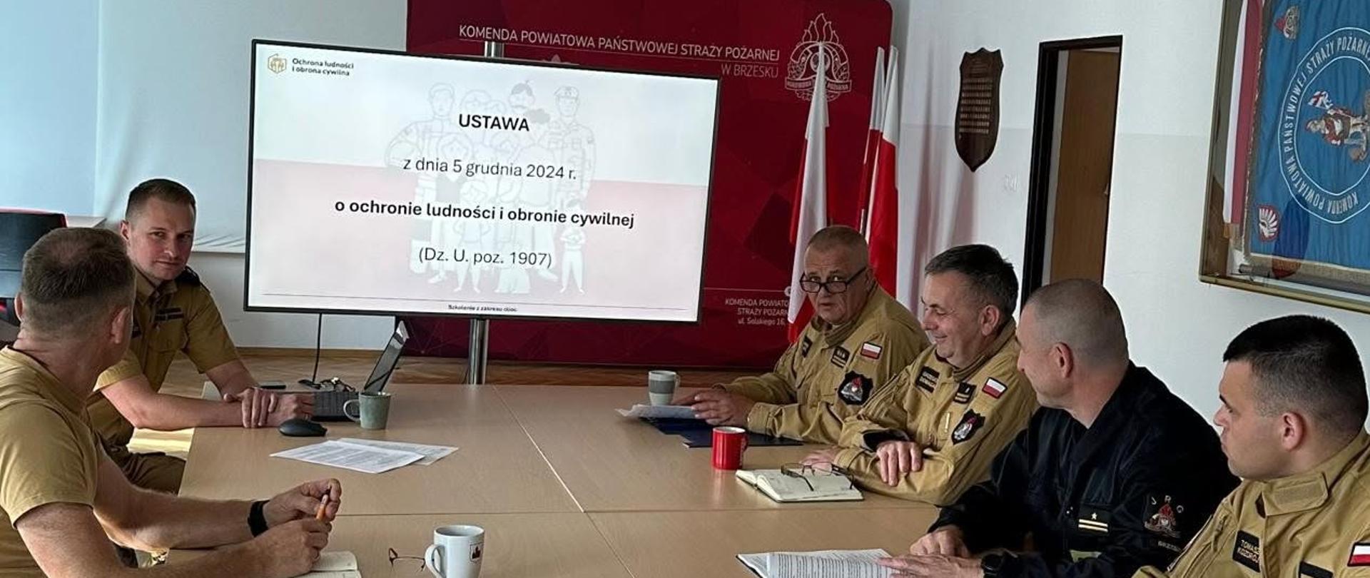 Spotkanie robocze zespołu ds. wdrażania przepisów ustawy o ochronie ludności i obronie cywilnej