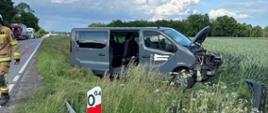 Wypadek drogowy z udziałem samochodu osobowego w Sobiesękach